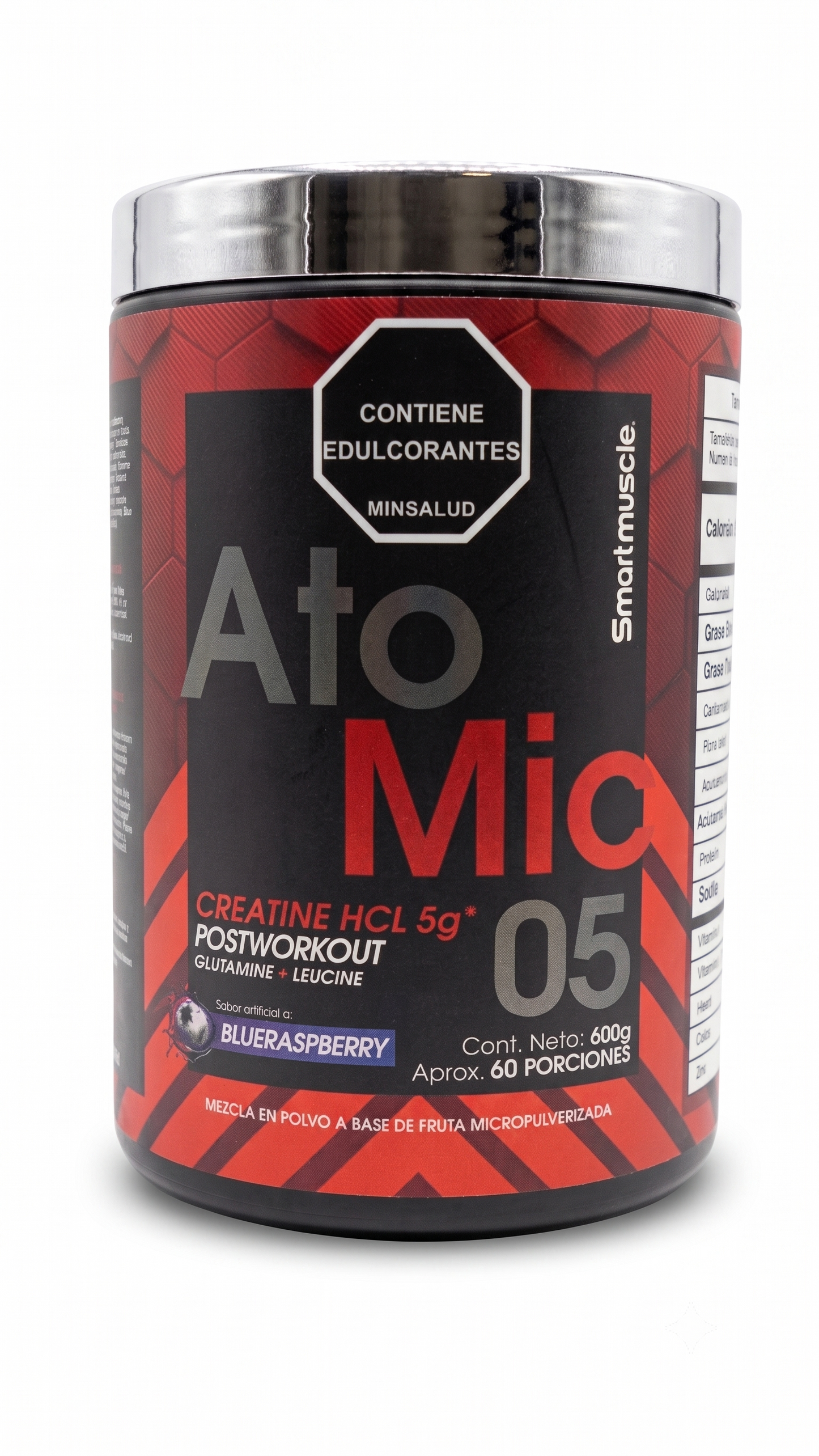 creatina atómic hcl 5g 60 servicios